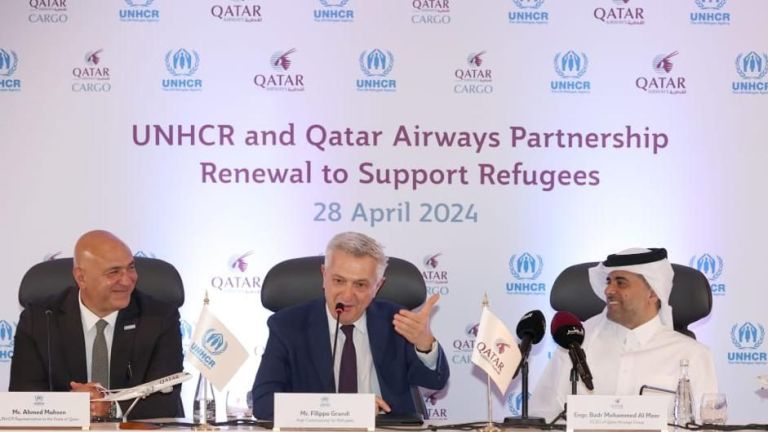 Guna Mendukung Masyarakat yang Membutuhkan, Qatar Airways Perpanjang Kerja Sama dengan UNHCR hingga 2025