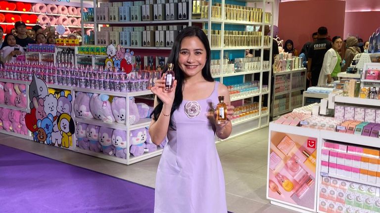 Jadi Brand Ambassador, Prilly Latuconsina Perkenalkan Koleksi BT21 dan Parfum Terbaru Miniso