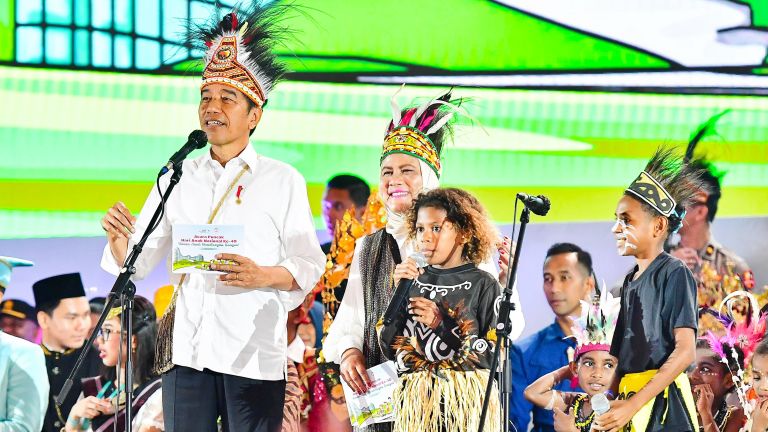 Jokowi Apresiasi Perayaan Hari Anak Nasional di Papua