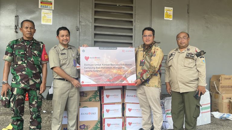 Bank DKI Salurkan Bantuan bagi Korban Kebakaran di Kecamatan Manggarai, Jakarta Selatan