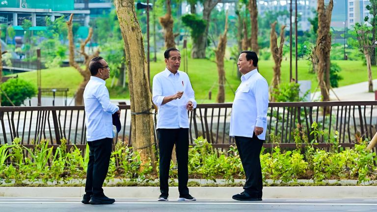 Jokowi Ajak Prabowo Jalan-Jalan Nikmati Udara Bersih di IKN