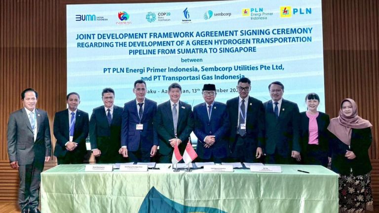 Kembangkan Proyek Hidrogen Hijau Terbesar di ASEAN, PLN Gandeng Sembcorp dan TGI