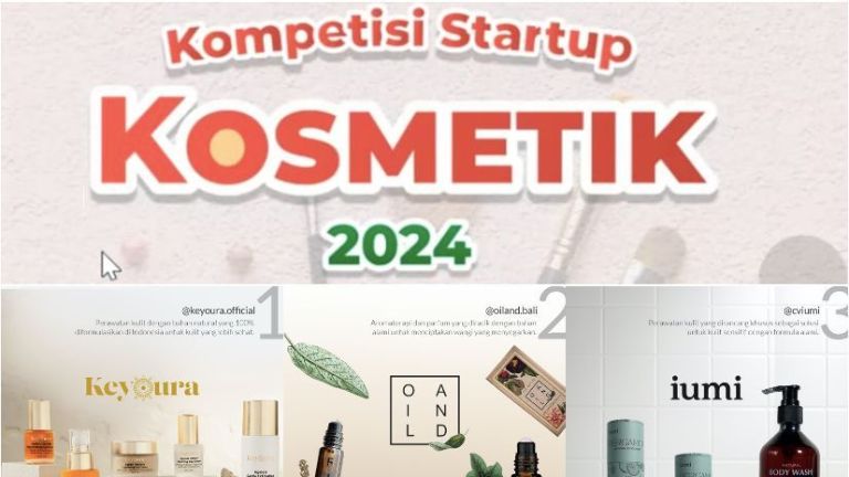 Ini Dia Tiga IKM yang Jadi Juara Kompetisi Startup Kosmetik Kemenperin