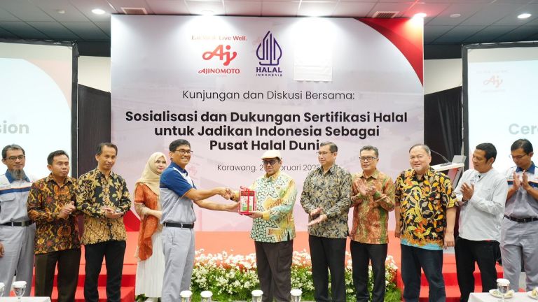 Dukung Perkembangan Ekosistem Halal Nasional, BPJPH Apresiasi Grup Ajinomoto Indonesia