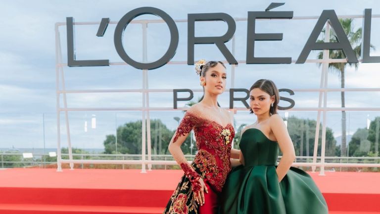 Bersama Cinta Laura, L'Oréal Paris Tampilkan Pesona Indonesia di Red Carpet Cannes Film Festival