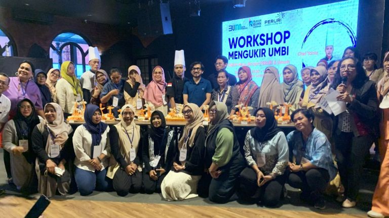 Tingkatkan Keterampilan Pelaku UMKM, PERURI Gelar Workshop Mengukir Umbi