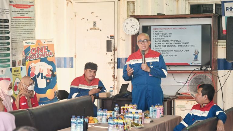 Pesan Bos Pertamina Drilling saat Management Walkthrough: Bekerja Aman, Karena Ada yang Menunggu di Rumah