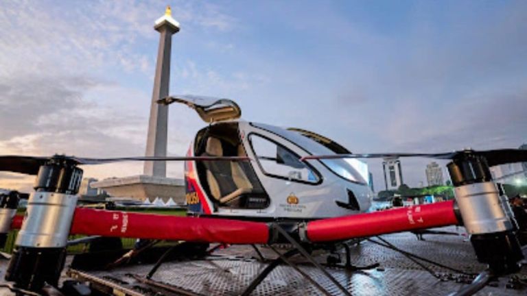 Prestige Aviation Dukung POLRI Manfaatkan EHang 216-S Jadi Drone Patroli