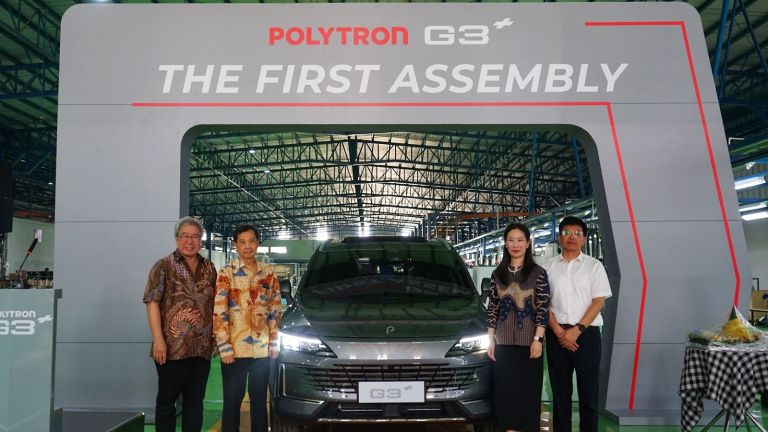 Polytron Akselerasi Produksi Mobil Listrik Polytron G3+ dan G3 di Fasilitas PT HIM