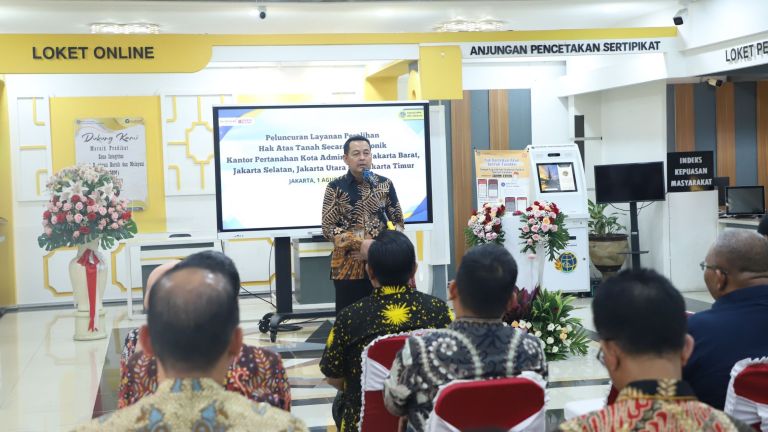 BPN Jakarta Resmi Alihkan Layanan Peralihan Hak Atas Tanah Secara Elektronik, Kakanwil: Ini Mengurangi Potensi Manipulasi Data
