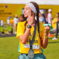 Sunscreen Wardah Temani Yuki Kato Raih 21K di Maybank Marathon Bali
