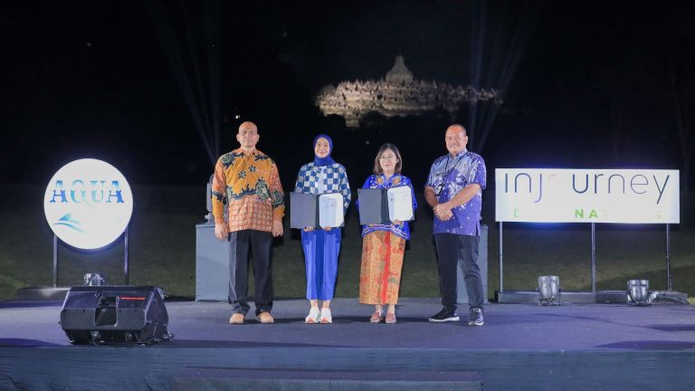 Dukung Pelestarian Warisan Budaya, AQUA Bangun Kolaborasi dengan InJourney