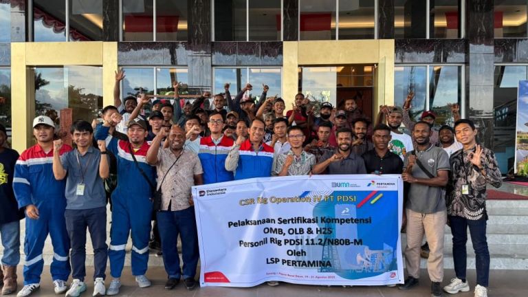Puluhan Putra Papua Raih Sertifikasi Migas Bersama Pertamina Drilling