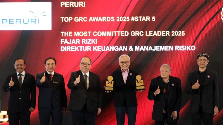 Buktikan Tata Kelola Kuat, PERURI Sabet Predikat Tertinggi di TOP GRC Awards 2025