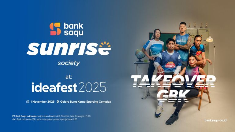 Sunrise Society Vol.3 Resmi Dibuka, Bank Saqu Hadirkan Gaya Hidup Aktif di IdeaFest 2025