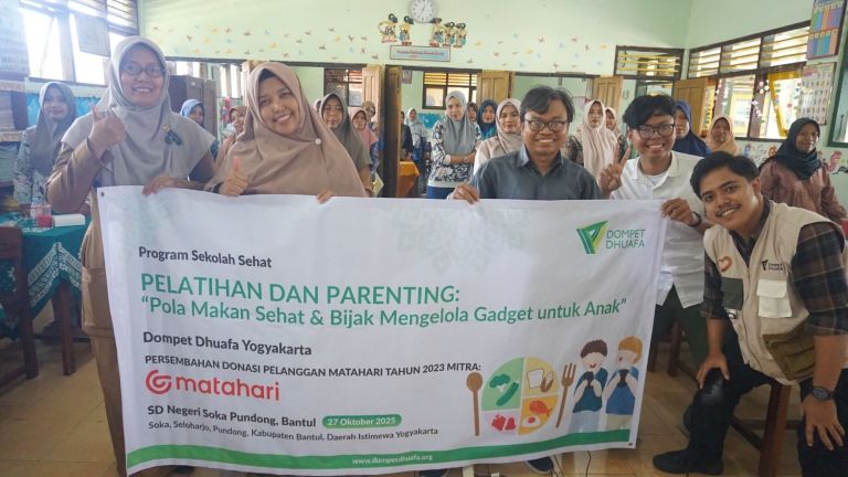 Cegah Dampak Negatif dari Aktivitas Sosial Media, Dompet Dhuafa Yogyakarta Gelar Program Sekolah Sehat