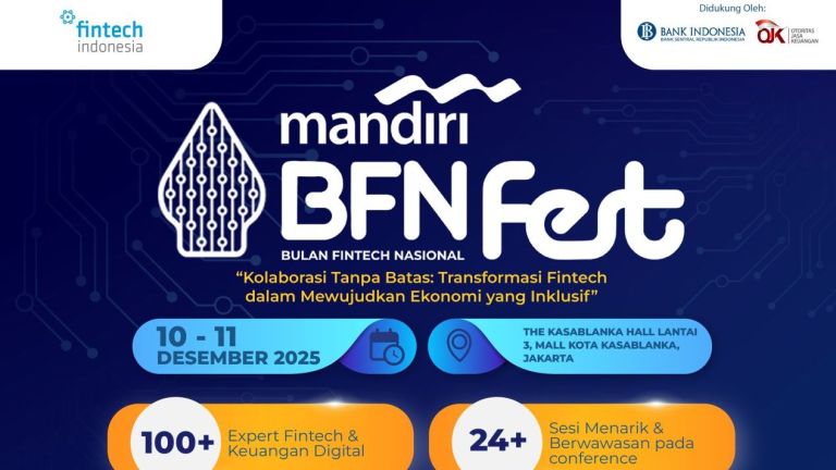 Mandiri BFN Fest 2025 Hadir sebagai Konferensi & Expo Fintech Terbesar Indonesia, Digelar 10–11 Desember di Jakarta
