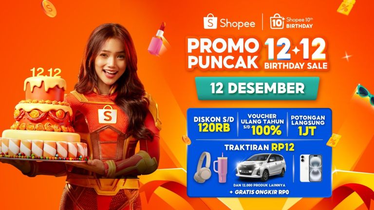 Kemeriahan Seharian Penuh di Puncak Shopee 12.12 Birthday Sale