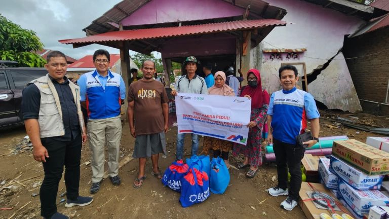 Bos Pertamina Drilling Tinjau Langsung Dapur Umum di Lubuk Minturun Sumatra Barat
