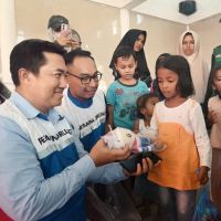 Bos PDSI Tinjau Dapur Umum di Pidie Jaya