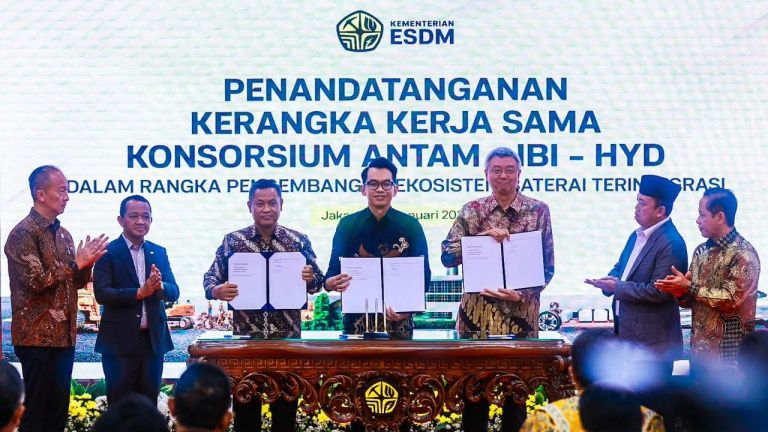 PLN Dukung Kolaborasi IBC dengan ANTAM dan HYD dalam Percepatan Hilirisasi Industri Baterai Terintegrasi Nasional