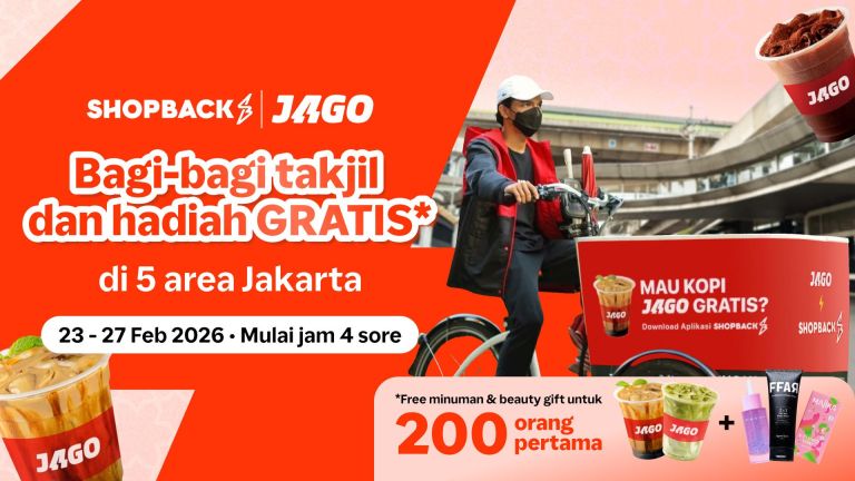 Rayakan Ramadan, ShopBack dan Jago Coffee Bagi-Bagi 10.000 Minuman Gratis untuk Warga Jakarta