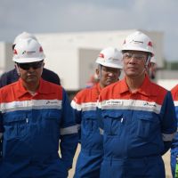 Perkuat Budaya Safety, Bos Pertamina Drilling Tinjau Rig PDSI#54.2 di Rokan