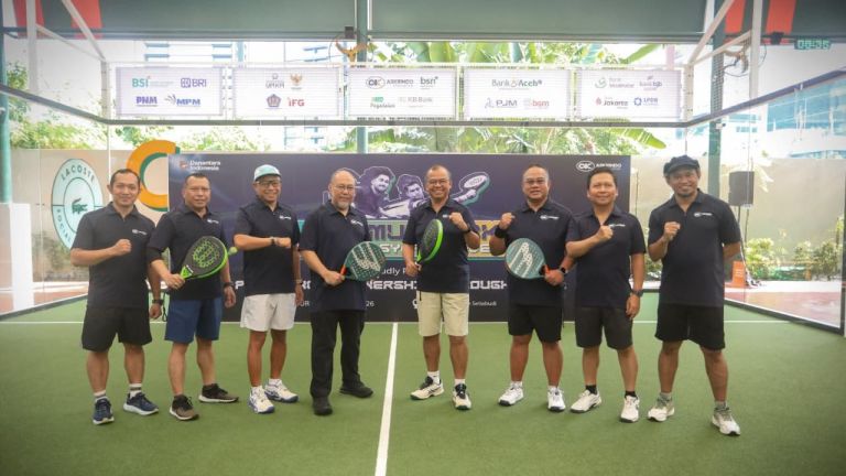 Padel Jadi Media Silaturahmi, Askrindo Syariah Gelar Halalbihalal