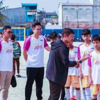 PSA Dorong Potensi Anak Muda Kalibaru lewat Football Coaching Clinic