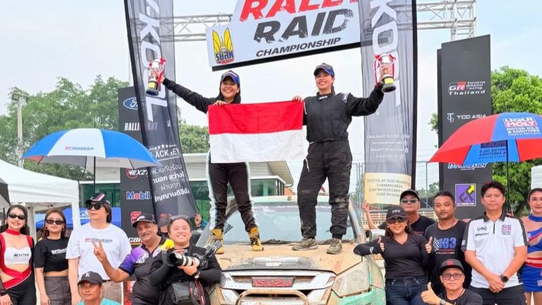 Pembalap Indonesia Lody Natasha Raih Podium di Thailand Rally Raid 2026