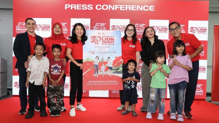 Perdana Gelar Lion Heart Run 2026, Generali Kombinasikan Gaya Hidup Sehat dan Aksi Sosial untuk 1.000 Anak-Anak