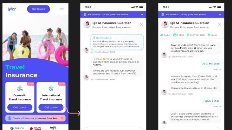 Asisten AI Igi Permudah Pembelian Asuransi Perjalanan 24 Jam Nonstop