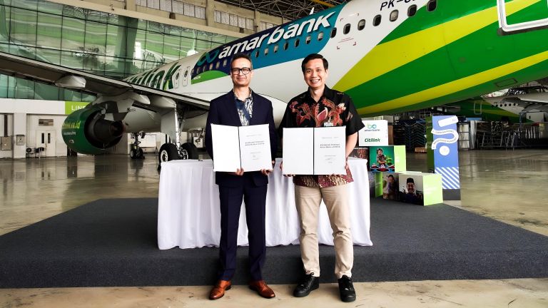 Jalin Kolaborasi, Pesawat Citilink dengan Livery Amar Bank Siap Mengudara
