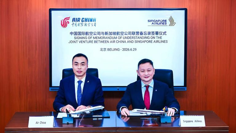 Kolaborasi Air China dan Singapore Airlines Bangun Usaha Patungan Komersial