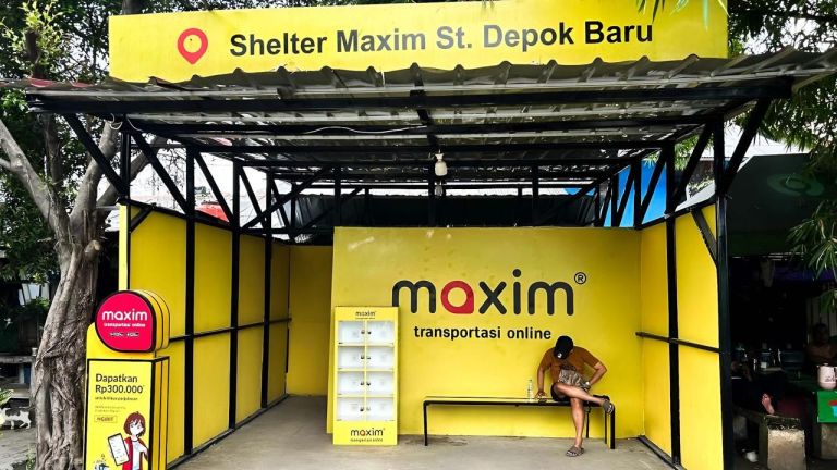 Maxim Resmi Hadirkan Pick Up Point di Stasiun Depok Baru