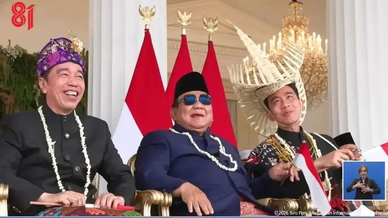 Prabowo Mesra dengan Keluarga Jokowi di HUT ke-81 RI , Banyak Haters Kejang-kejang!
