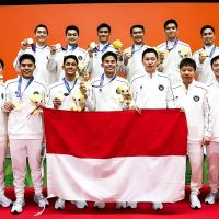 Tim Bulutangkis Indonesia Raih Medali Emas di Asian Games 2026