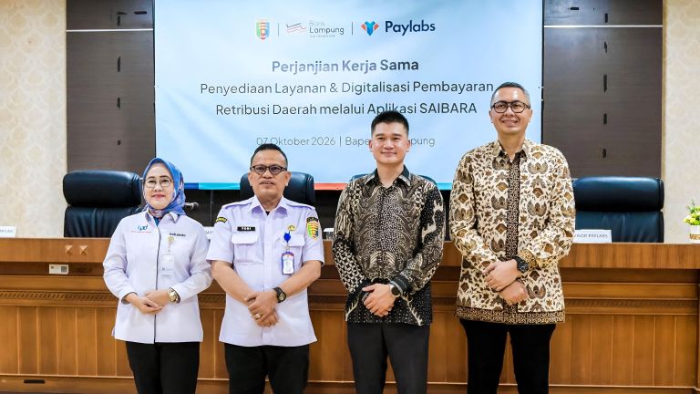 Bapenda Lampung, Bank Lampung, dan Paylabs Kolaborasikan Digitalisasi Pembayaran Retribusi Daerah