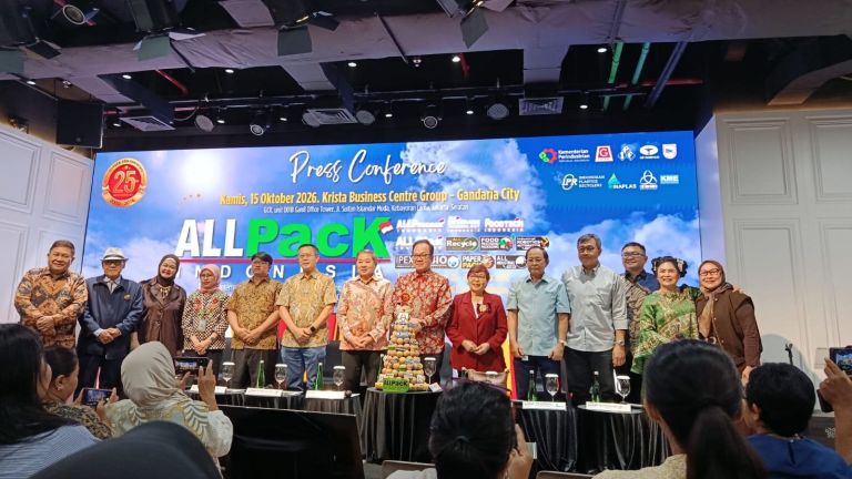 Industri Kemasan Nasional Terus Tumbuh, Krista Exhibitions Gelar ALLPack Indonesia 2026 dengan 1.600 Exhibitor dari 42 Negara