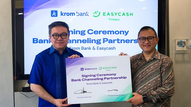 Kemitraan Easycash dan Krom Bank Perluas Penyaluran Kredit