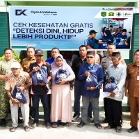 Cipta Kridatama Bagikan Sembako dan Cek Kesehatan Gratis