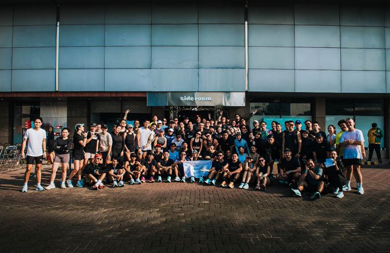 Kegiatan peluncuran sepatu lari Velocity Nitro™ 4 di Side Room, Ratu Plaza, Jakarta, Minggu (10/8/2025). Acara peluncuran Velocity Nitro™ 4 menghadirkan salah seorang PUMA Athlete, Reza Aulia Pradipta, serta Trainer PUMA/Tech Rep, Arrazzaq