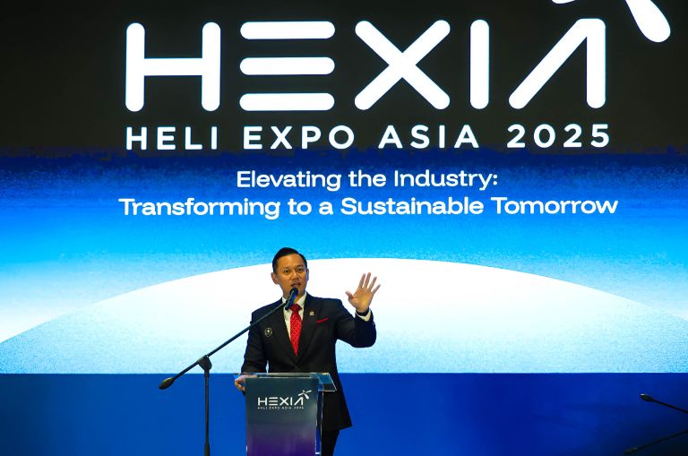 Menteri Koordinator Bidang Infrastruktur dan Pembangunan Kewilayahan, Agus Harimurti Yudhoyono, mendukung penuh kegiatan HEXIA 2025 karena akan berdampak positif terhadap sektor aviasi di Indonesia