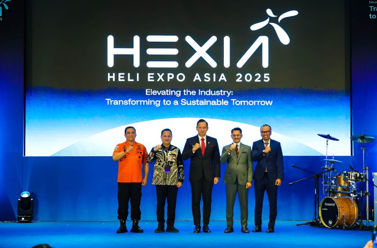 Pameran HEXIA 2025 digelar di Helicopter Display Center (HDC) yang berlokasi di gedung baru Main Facility Building (MFB) milik Whitesky Aviation