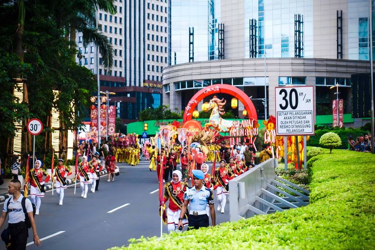 Kawasan Sudirman Central Business District (SCBD) Jakarta menghadirkan rangkaian perayaan Tahun Baru Imlek bertema Ride to Luck